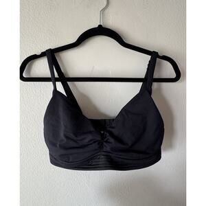 SEAFOLLY Australia Size US10 Black Underwire Bikini Top Classic Swim Minimalist